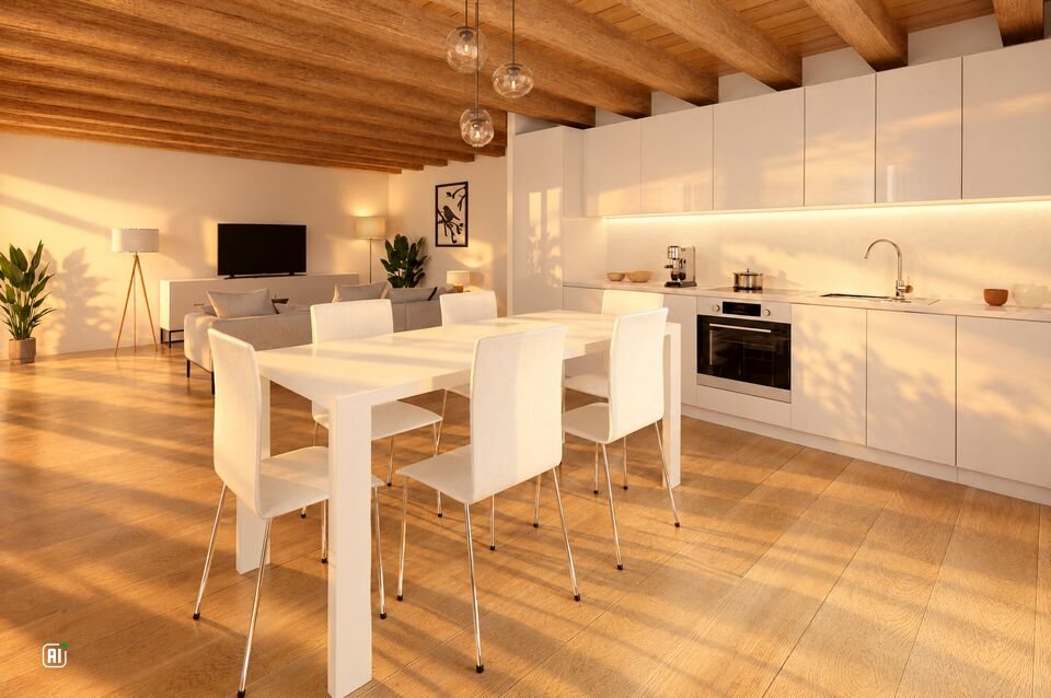 Zona pranzo del piano secondo